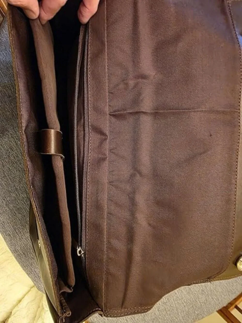 Handcrafted Full Grain Leather Briefcase for Men, Fits 15.6